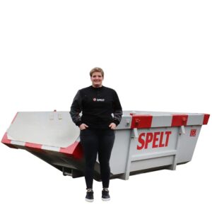 sarah voor container van spelt