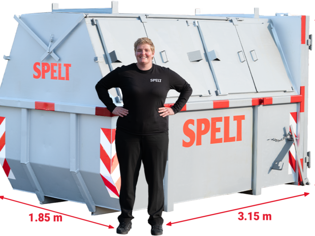 photo of 10m³ gesloten container – hout